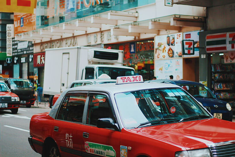 Taxi in Hong Kong 