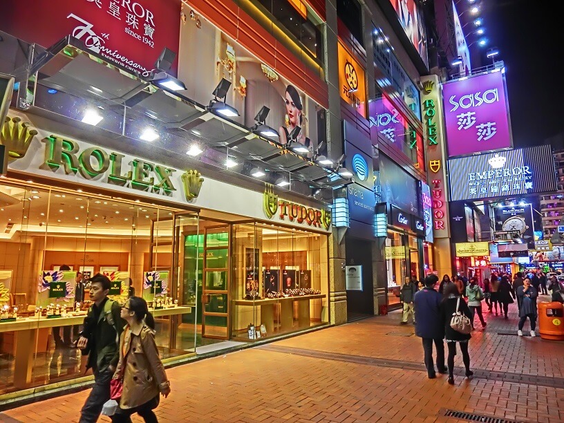 Rolex storefront