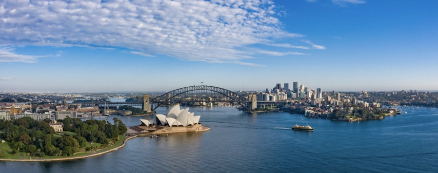Sydney Opera House and Sydney Harbour Bridge in Australia