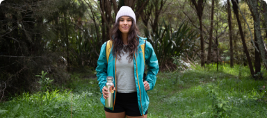 Female traveller hiking in New Zealand