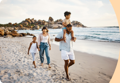Happy couple laughing