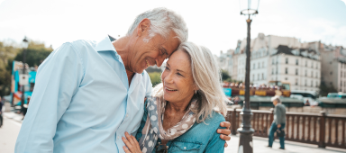 Older travellers exploring France