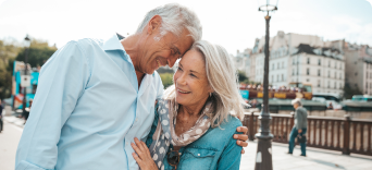 Older travellers exploring France