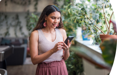 Woman using a mobile phone