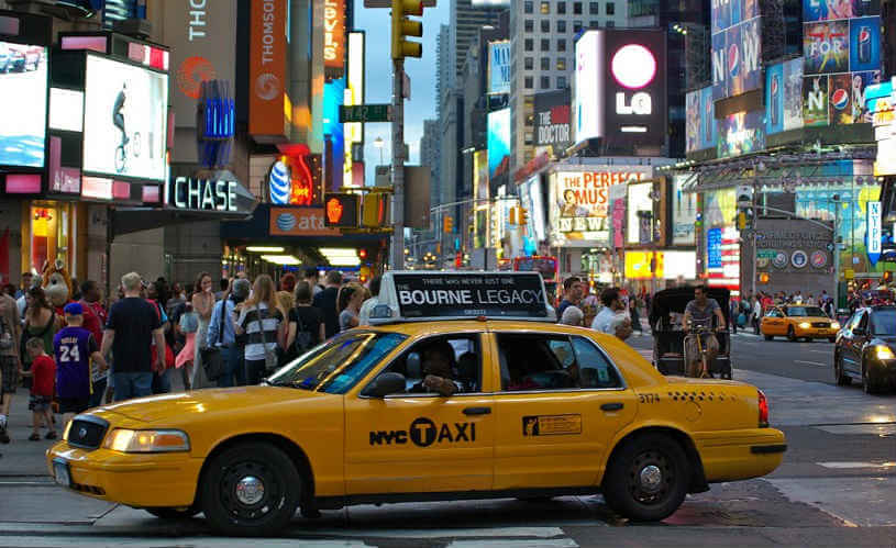 Photo of a cab in New York City