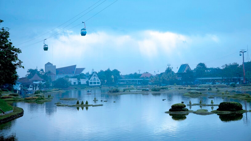 Photo of cable carts in Indonesia
