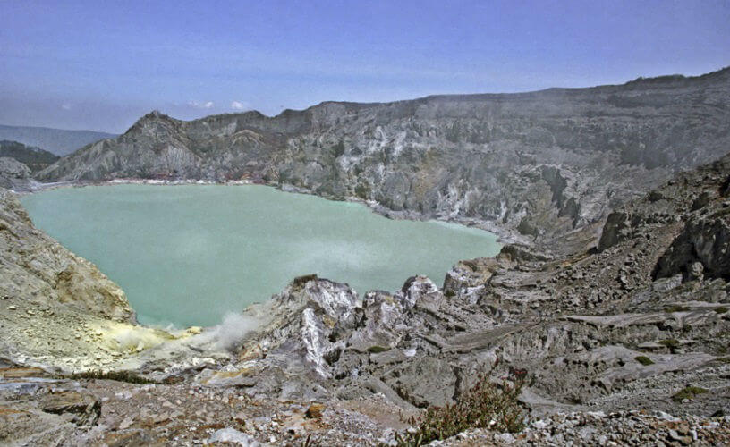 Kawah Ijen volcano in Indonesia