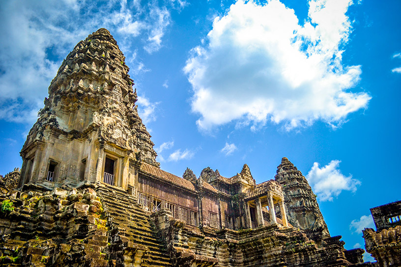 The famous Angkor Wat temple in Siem Reap 