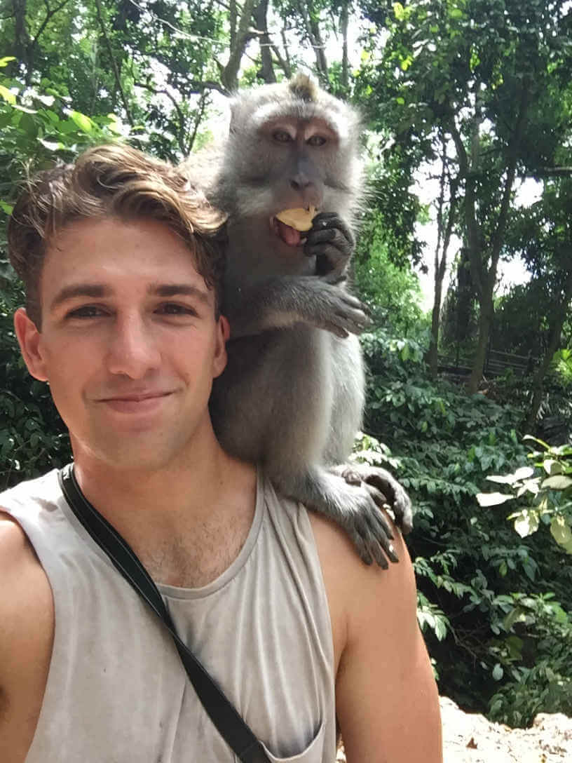 Getting up close to Monkeys in Ubud