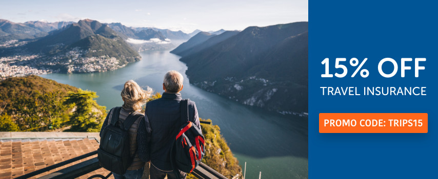couples mountain 15% off travel insurance