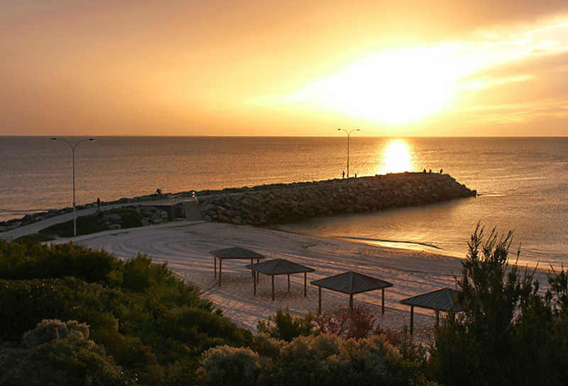 Cottesloe Beach Perth - sunset photo