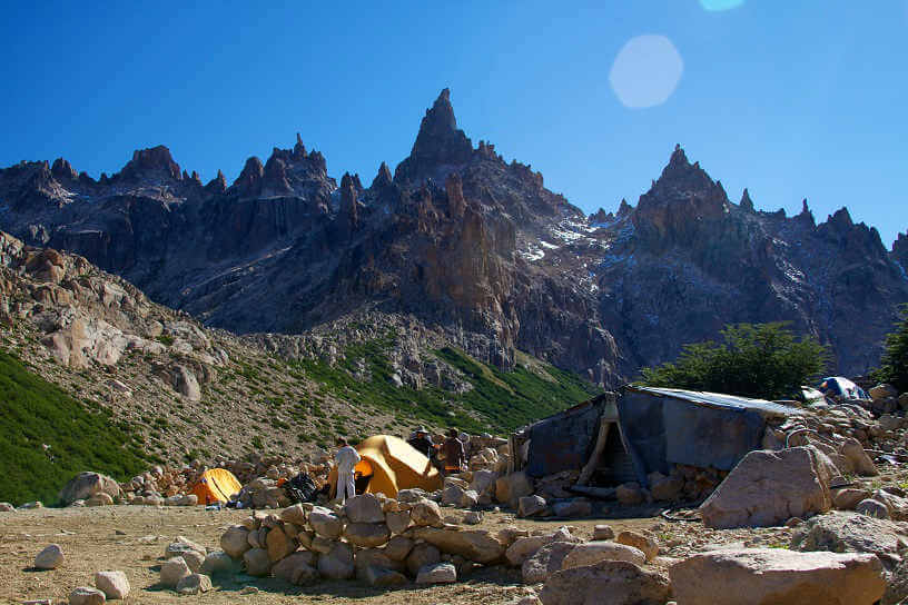 Trekking camp in Bariloche, Argentina