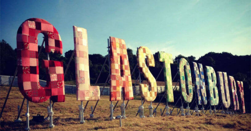 Image of Glastonbury Festival sign