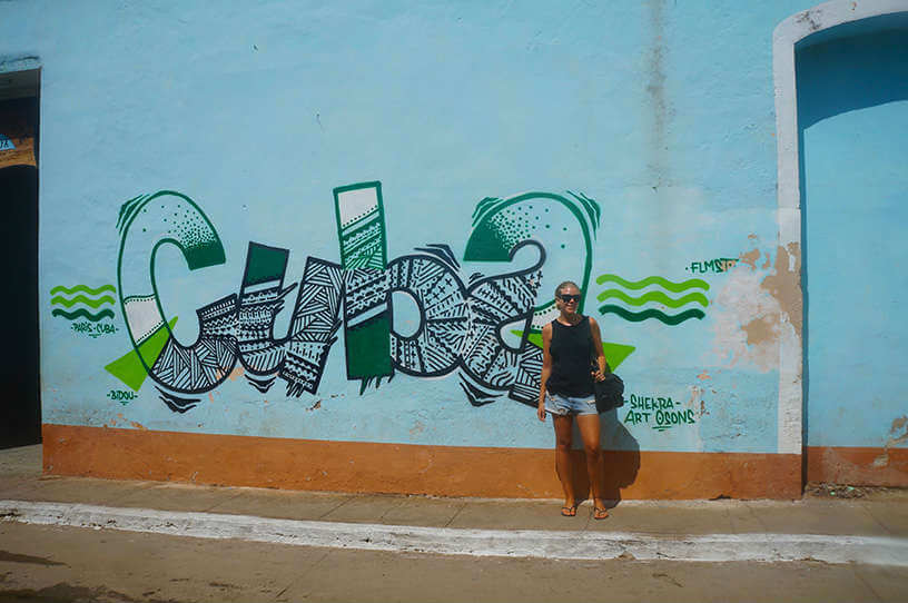 Photo of street art in Trinidad, Cuba