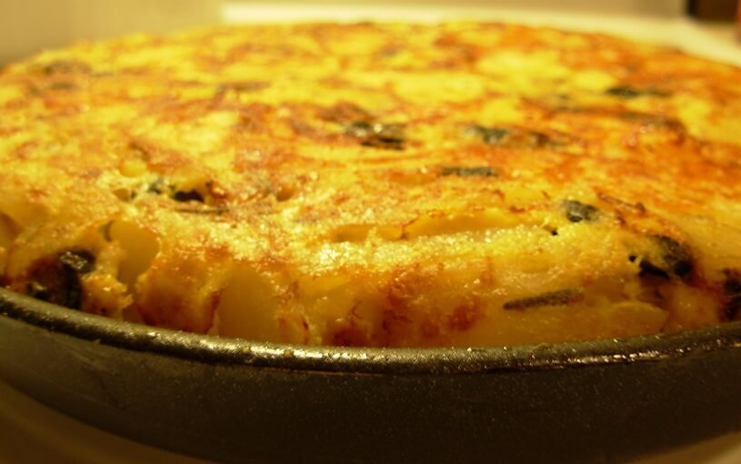 Photo of a Traditional Spanish Tortilla