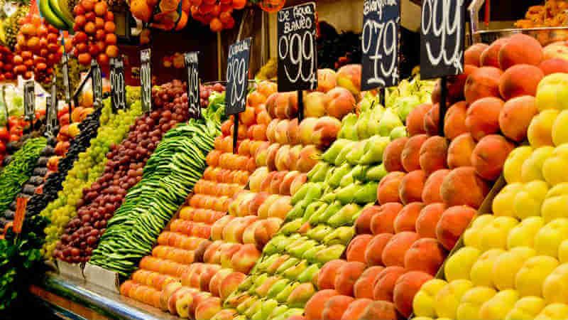 Photo of fruit & veg at the markets