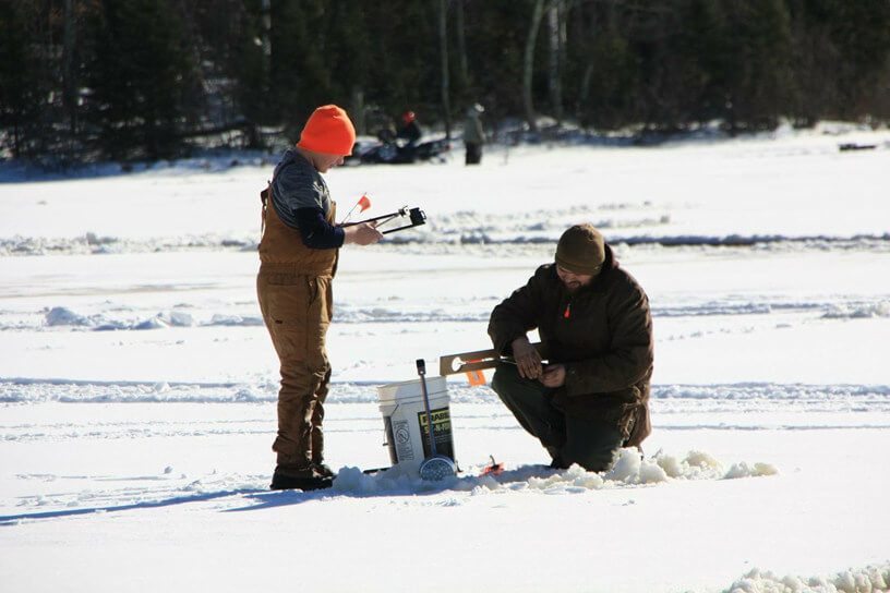 Giving ice fishing a try