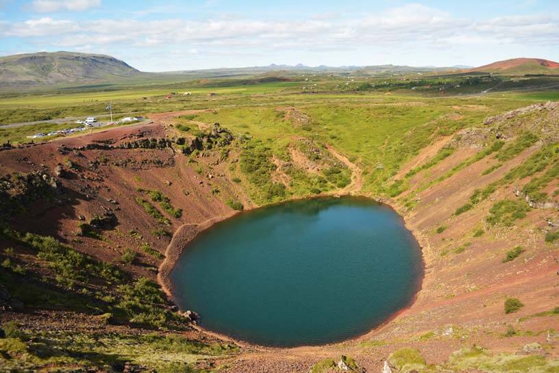 Iceland Kerid volcanic crater lake