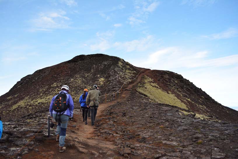 Iceland volcano trail