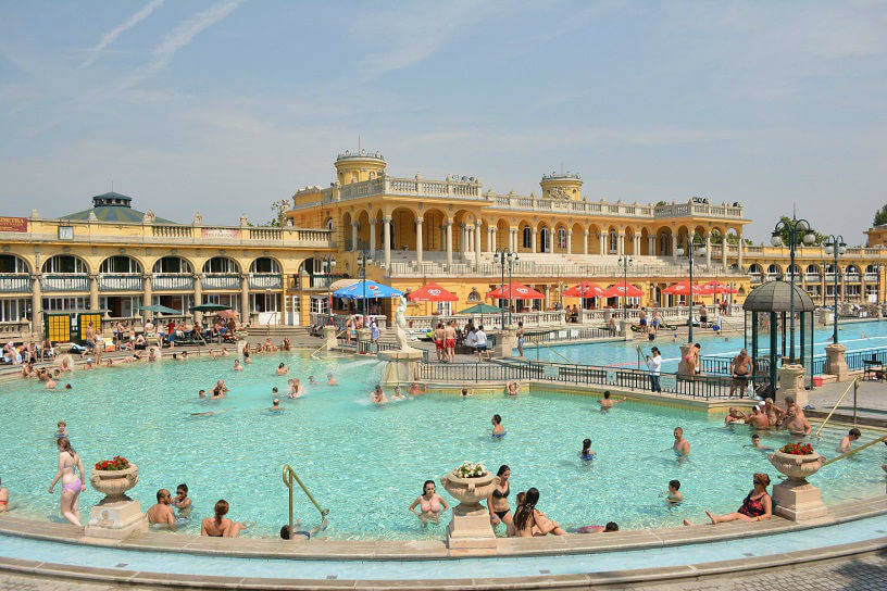 Spa Baths in Budapest, Hungary