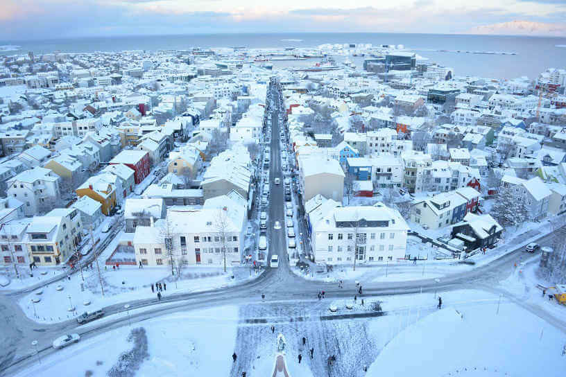Photo of Reykjavik street view, Iceland