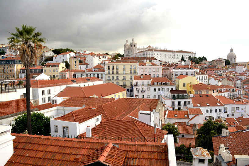 View from Miradoura das Portas do Sol, Portugal
