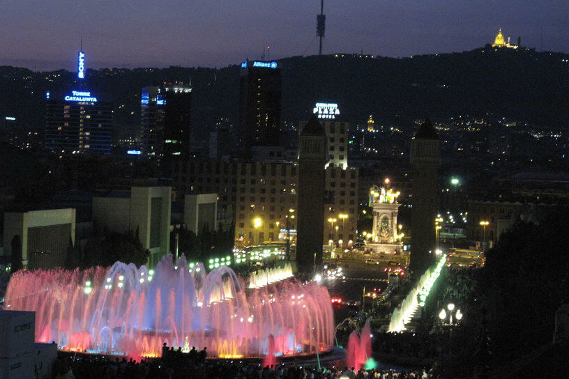 Photo of the Magic Fountain in Barcelona