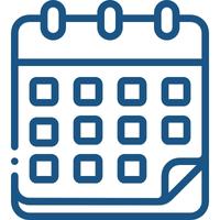 Navy Blue Calendar Icon