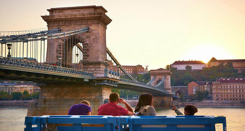 Photo of the Chain Bridge in Budapest