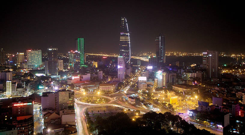 Photo of Ho Chi Minh city at night