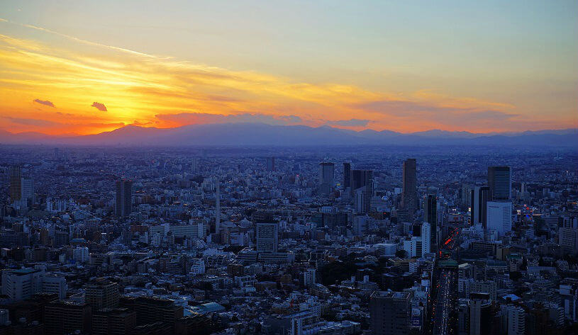 Sunset Photo of Tokyo
