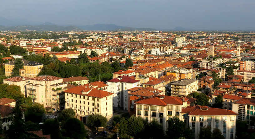 Landscape photo of Bergamo's New City - Cita Bassa
