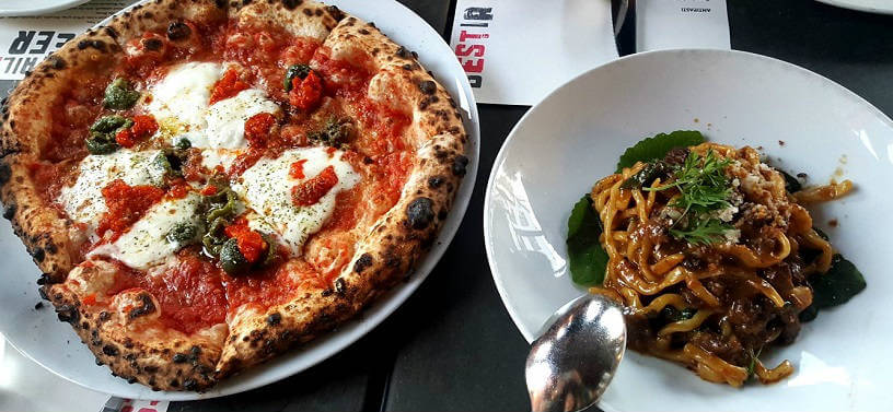 Pizza and Pasta from Bestia in Los Angeles