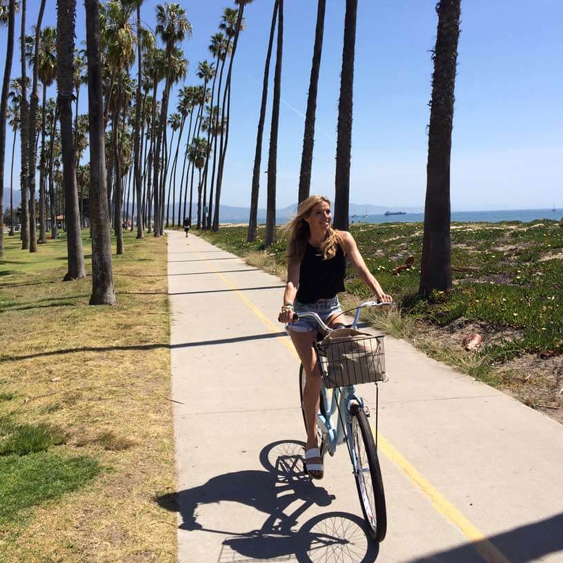 Ride a bike along the beach