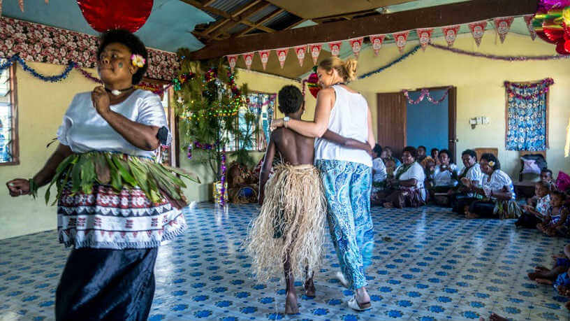 Dancing at the Kava Ceremony