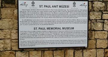 Thumbnail image of a sign at St. Paul memorial museum, Turkey