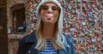 Thumbnail image of Jess at Seattle's Market Theatre gum wall