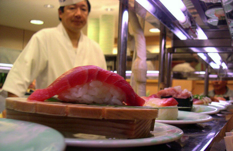 Sushi Bar in Tokyo, Japan