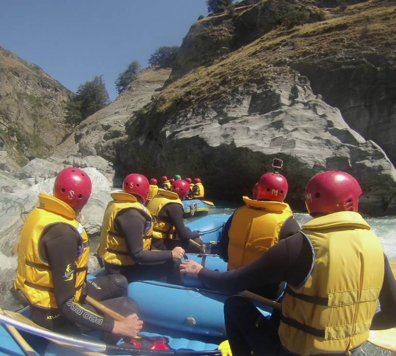 Whitewater rafting in Queenstown 