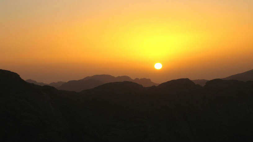 Sunset at Mount Sinai, Egypt