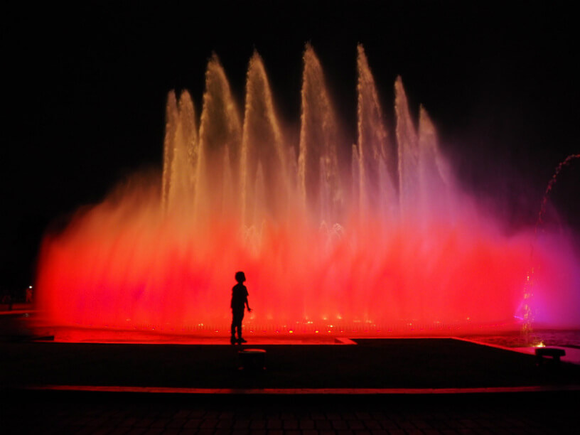 Water fountain in Miraflores, Lima