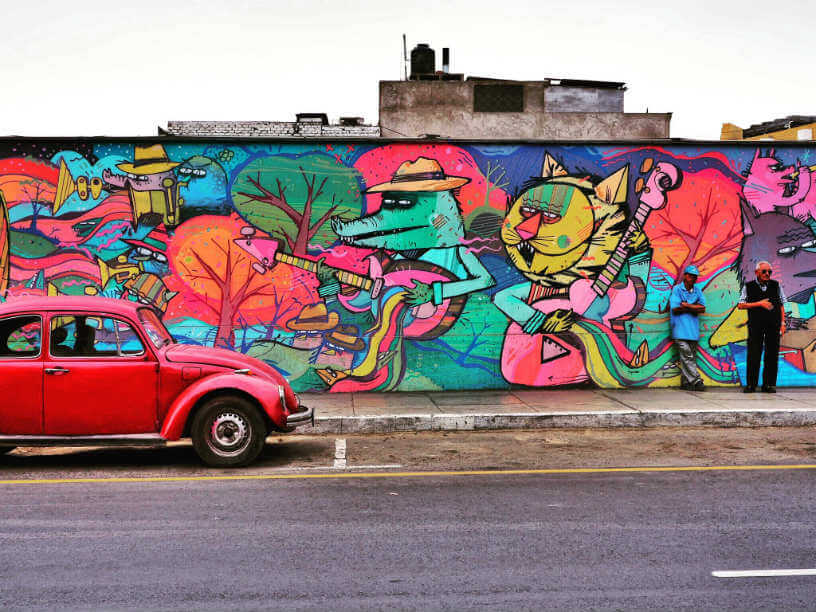 Street art and bohemian vibe of Barranco